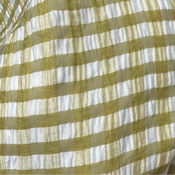 J. Crew Pleated Midi Dress in Crinkle Gingham - Picture 7 of 8